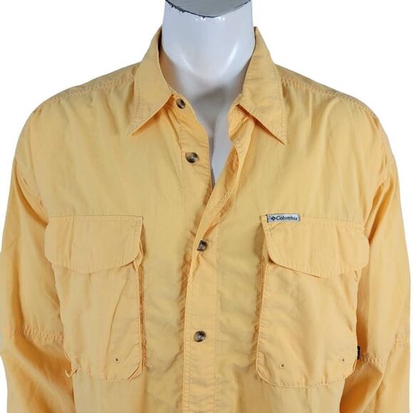 Columbia GRT nylon long sleeve button front lightweight fishing hiking shirt XXL - Picture 2 of 6